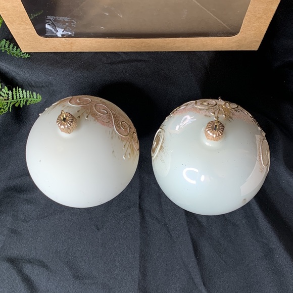 Set of 2 VITBIS hand blown / handmade glass Christmas ornaments made in Poland - Picture 9 of 10